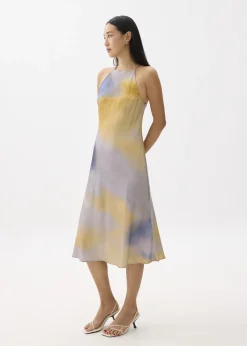 Love, Bonito Weekend Dresses|Weekend*Abstract Satin Bias Cut Midi Dress