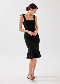 Love, Bonito Party Dresses*Adalee Ruffle Midi Trumpet Dress