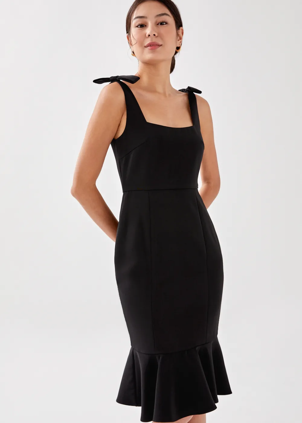 Love, Bonito Party Dresses*Adalee Ruffle Midi Trumpet Dress