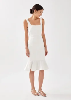 Love, Bonito Party Dresses*Adalee Ruffle Midi Trumpet Dress