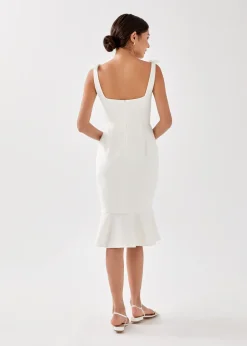 Love, Bonito Party Dresses*Adalee Ruffle Midi Trumpet Dress
