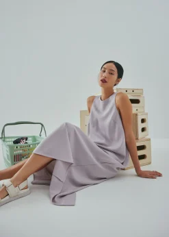Love, Bonito Weekend Dresses*Adelle Satin Cross Back Maxi Dress