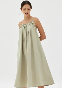 Love, Bonito Weekend Dresses*Adia Textured Cotton Midaxi Dress