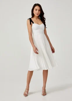 Love, Bonito Party Dresses*Adonia Padded Ribbon Tie Midi Dress