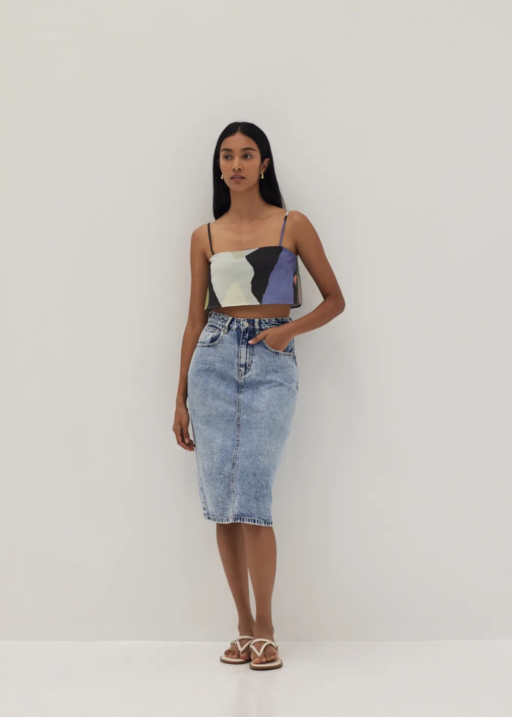 Love, Bonito Casual Tops|Tanks & Camis*Aerith Crop Camisole in Joyous Affair