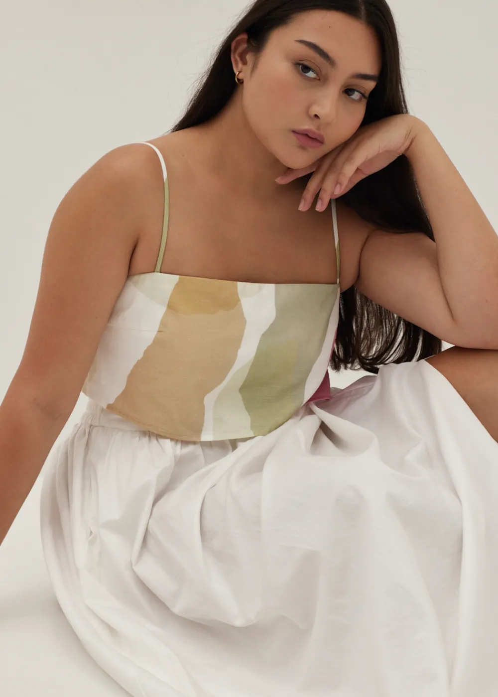 Love, Bonito Casual Tops|Tanks & Camis*Aerith Crop Camisole in Joyous Affair