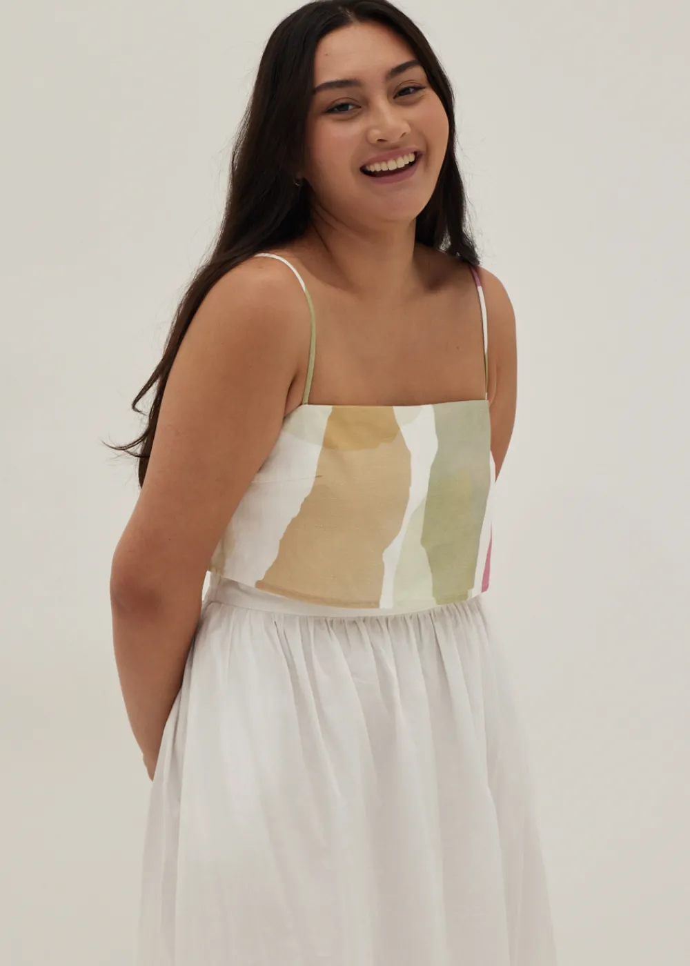 Love, Bonito Casual Tops|Tanks & Camis*Aerith Crop Camisole in Joyous Affair
