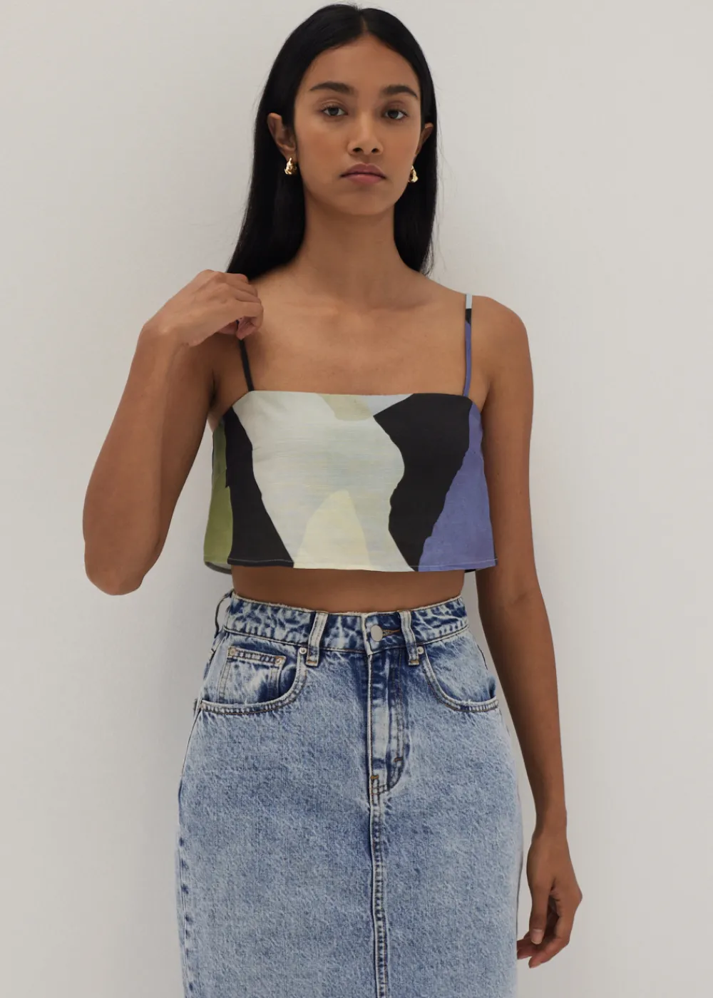 Love, Bonito Casual Tops|Tanks & Camis*Aerith Crop Camisole in Joyous Affair