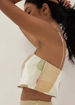 Love, Bonito Casual Tops|Tanks & Camis*Aerith Crop Camisole in Joyous Affair