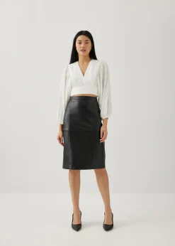 Love, Bonito Party Tops|Blouses & Shirts*Aisha Textured Puff Sleeve Blouse