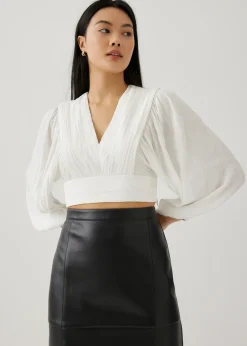 Love, Bonito Party Tops|Blouses & Shirts*Aisha Textured Puff Sleeve Blouse