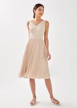Love, Bonito Party Dresses*Aisla Pleated Tie Back Midi Dress