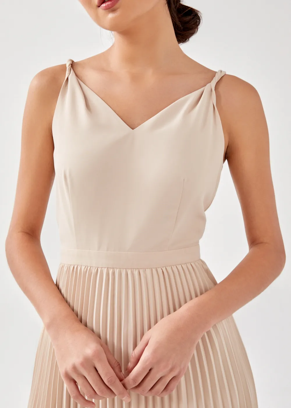 Love, Bonito Party Dresses*Aisla Pleated Tie Back Midi Dress