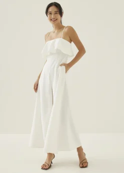 Love, Bonito Party & Occasions*Aiza Overlay Flare Jumpsuit