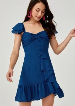 Love, Bonito Party Dresses*Alcina Dobby Dot Ruffle Dress