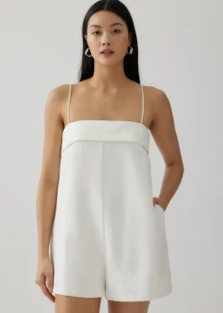 Love, Bonito Party & Occasions*Alexandria Straight Neck Ribbon Tie Romper