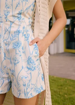 Love, Bonito Weekend|Vacation*A-line Romper in Tidal Blooms