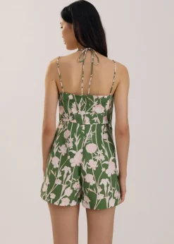 Love, Bonito Weekend|Vacation*A-line Romper in Tidal Blooms