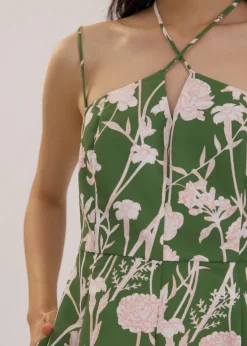 Love, Bonito Weekend|Vacation*A-line Romper in Tidal Blooms
