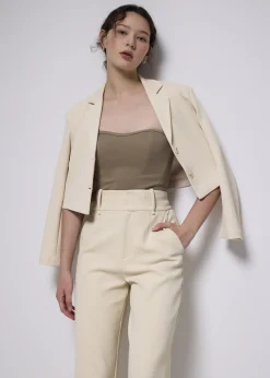 Love, Bonito Petite-Friendly|Work*Alya Boxy Crop Blazer