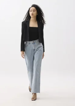 Love, Bonito Petite-Friendly|Work*Alya Boxy Crop Blazer