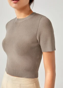 Love, Bonito Work Tops*Amaia Knit Crop Top