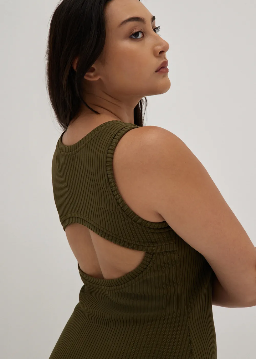 Love, Bonito Casual Dresses*Amanda Ribbed Cut Out Midi Dress