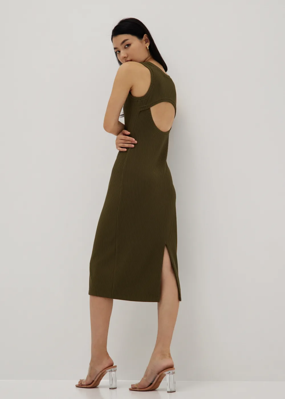 Love, Bonito Casual Dresses*Amanda Ribbed Cut Out Midi Dress