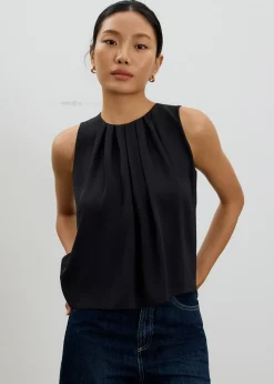 Love, Bonito Work Tops|Work*Amy Satin Pleated Top