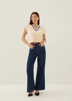 Love, Bonito Weekend & Vacation Tops*Anisse Loose V-neck Knit Top