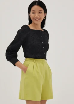 Love, Bonito Party Tops|Blouses & Shirts*Annalise Organza Brocade Blouse