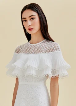 Love, Bonito Party Dresses*Anthea Tiered Broderie Anglaise Dress