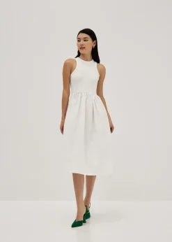 Love, Bonito Casual Dresses*Antoinette Mixed Fabric Midi Dress