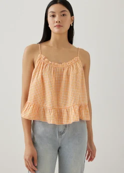 Love, Bonito Casual Tops|Tanks & Camis*Araminta Gingham Tie Back Camisole