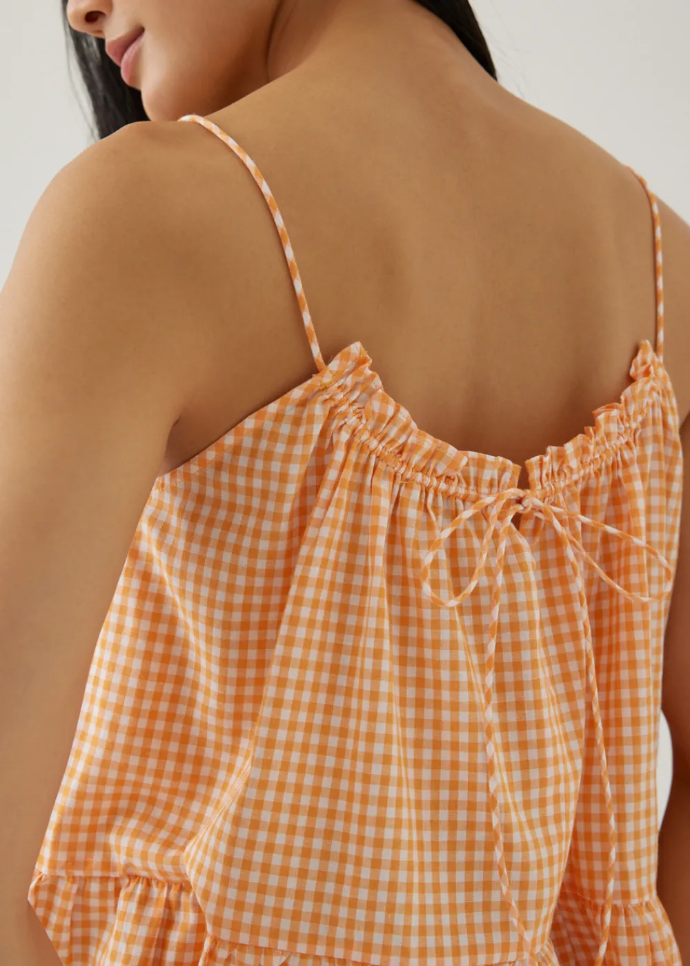 Love, Bonito Casual Tops|Tanks & Camis*Araminta Gingham Tie Back Camisole