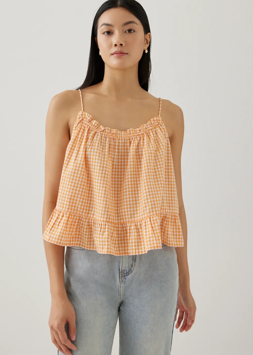 Love, Bonito Casual Tops|Tanks & Camis*Araminta Gingham Tie Back Camisole