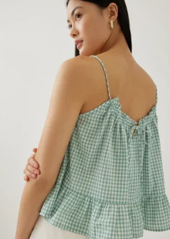 Love, Bonito Casual Tops|Tanks & Camis*Araminta Gingham Tie Back Camisole