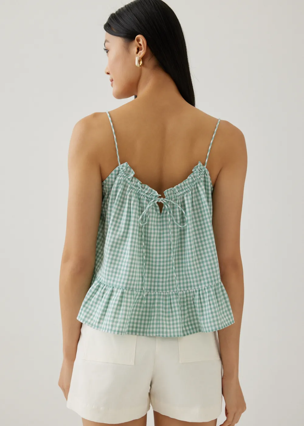 Love, Bonito Casual Tops|Tanks & Camis*Araminta Gingham Tie Back Camisole