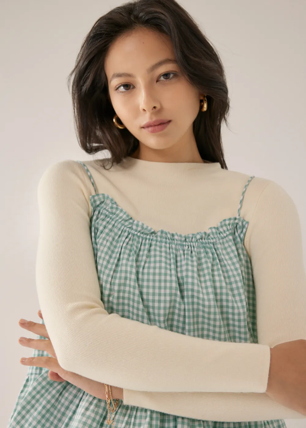 Love, Bonito Casual Tops|Tanks & Camis*Araminta Gingham Tie Back Camisole