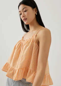 Love, Bonito Casual Tops|Tanks & Camis*Araminta Gingham Tie Back Camisole