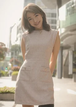 Love, Bonito Work Dresses|Work*Aria Tweed A-line Mini Dress
