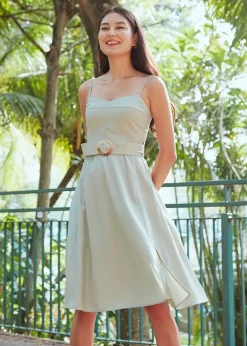 Love, Bonito Weekend Dresses*Arielie Belted Camisole Dress