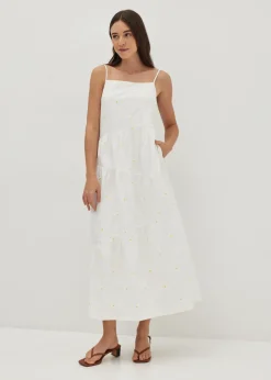 Love, Bonito Party Dresses*Arleth Embroidered Tiered Maxi Dress