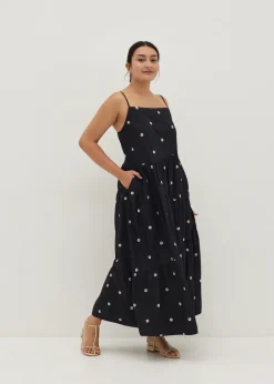 Love, Bonito Party Dresses*Arleth Embroidered Tiered Maxi Dress