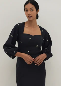 Love, Bonito Weekend & Vacation Tops*Aster Padded Embroidered Bustier Top