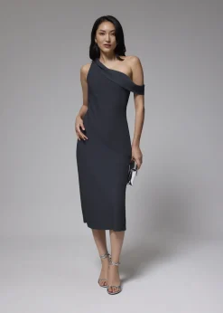 Love, Bonito Party & Occasions|Dresses*Asymmetric Bias Cut Midaxi Dress