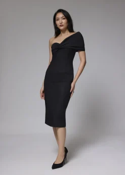 Love, Bonito Party & Occasions|Dresses*Asymmetric Front Twist Column Midi Dress