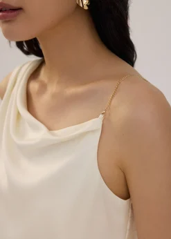Love, Bonito Party & Occasions*Asymmetric Satin Top