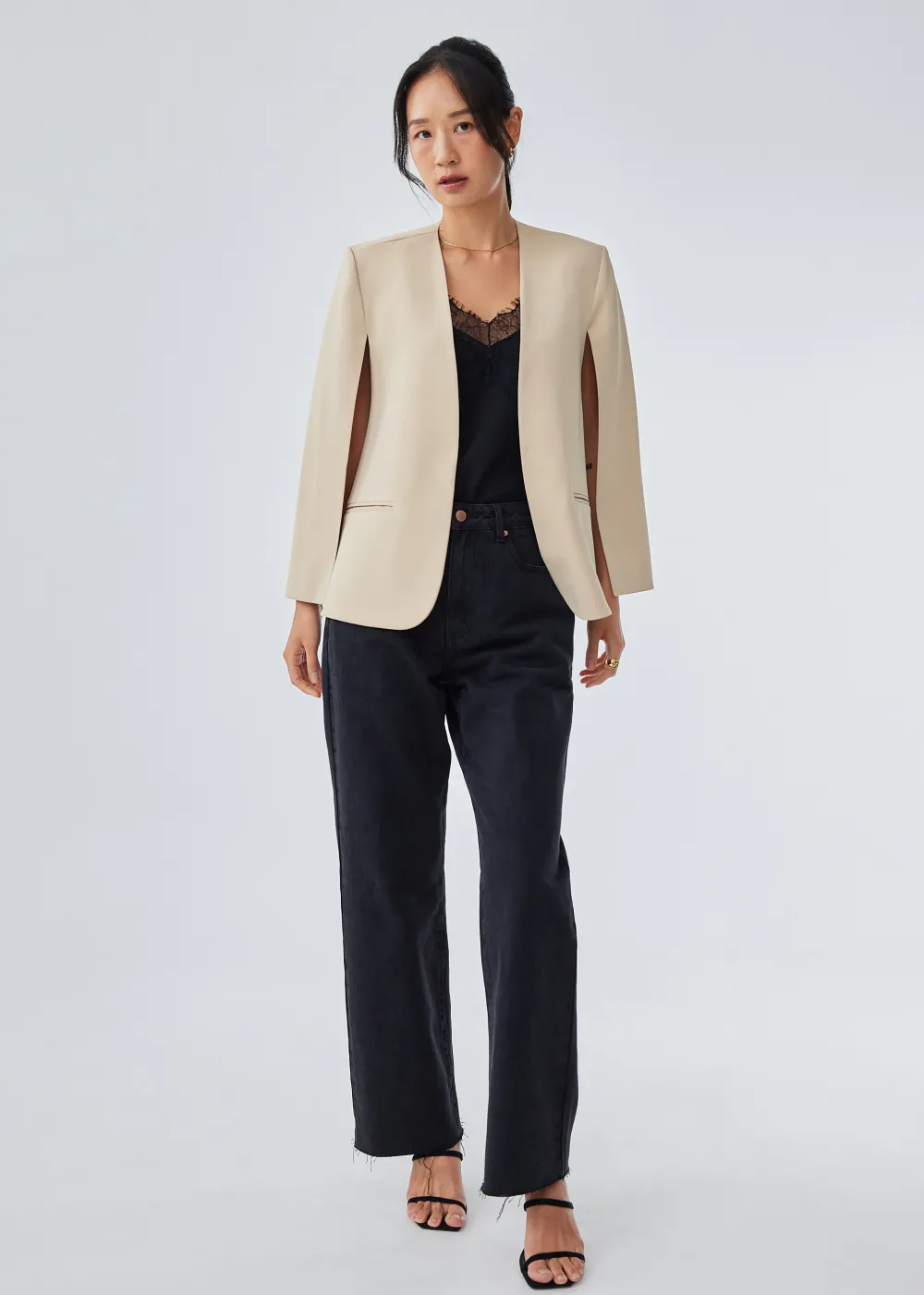 Love, Bonito Party & Occasions|Work*Audrey Tailored Cape Blazer