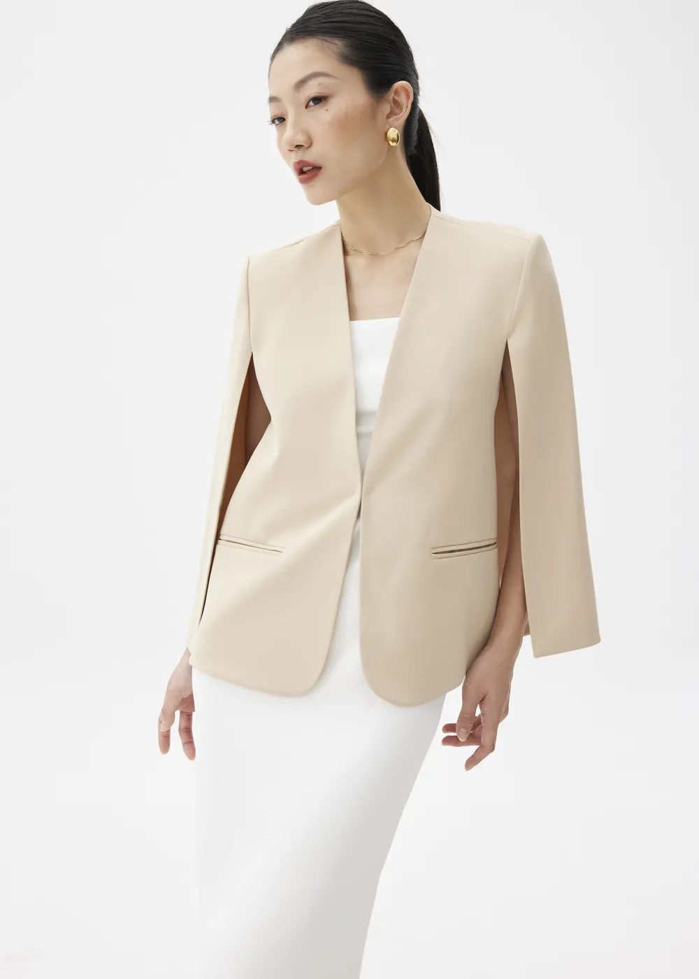 Love, Bonito Party & Occasions|Work*Audrey Tailored Cape Blazer